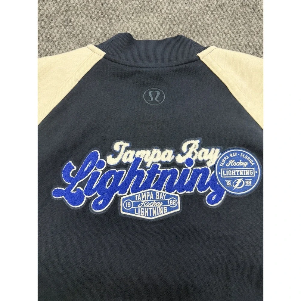 $200 Lululemon x Tampa Bay Lightning XL/XXL Oversized Snap Varsity NHL Jacket